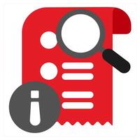 Payment icon concept in red filled color vector