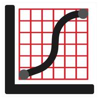 Get Directions icon concept in red filled color vector