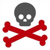 Fear icon concept in red filled color vector