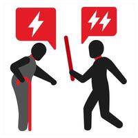 Quarrels icon concept in red filled color vector