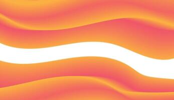Abstract Gradient Waves in Orange and Yellow vector