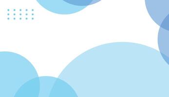 Abstract Geometric Composition with Blue Overlapping Circles vector