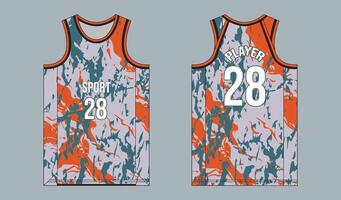 Customizable Basketball Jerseys with Player Names vector