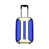fabric soft shell suitcase illustration vector