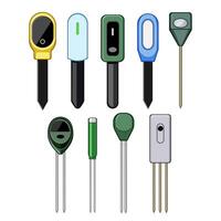 soil moisture sensor set illustration vector