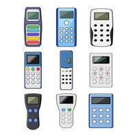 voting clicker set illustration vector