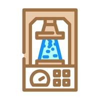 laboratory testing cement production color icon illustration vector