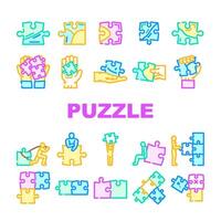 puzzle game jigsaw riddle vector
