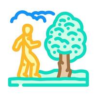 nature walk spring color icon illustration vector