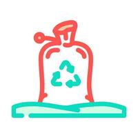 volunteering environmental causes color icon illustration vector