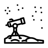 stargazing spring line icon illustration vector