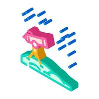 stargazing spring isometric icon illustration vector