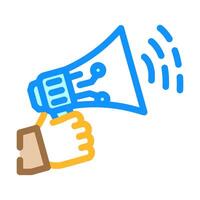 referral program invite color icon illustration vector