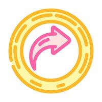 share link button affiliate program color icon illustration vector