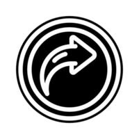 share link button affiliate program glyph icon illustration vector