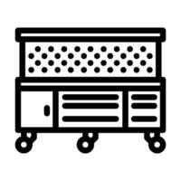 workbench tools line icon illustration vector