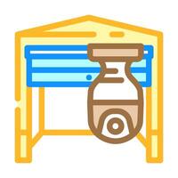 garage security camera color icon illustration vector