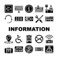 information data knowledge icons vector
