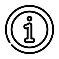 data information line icon illustration vector