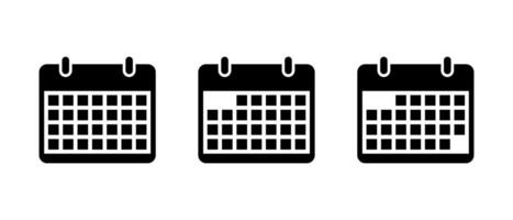 Calendar, date icon isolated on white background. Event reminder sign symbol vector