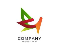 Abstract Colorful Geometric Logo Design vector