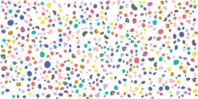Abstract Colorful Pattern Spots, Dots, and Shapes Design vector