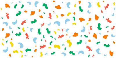 Abstract Colorful Shapes Seamless Pattern Background Design vector
