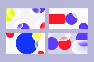 Modern Design Templates Abstract Circles, Typography, Cover Design vector