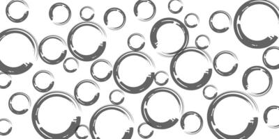 Abstract Grey Circular Brush Strokes White Background Pattern Design vector