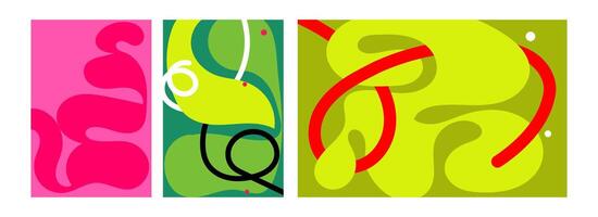 Abstract Poster Designs Modern Backgrounds, Text Templates vector