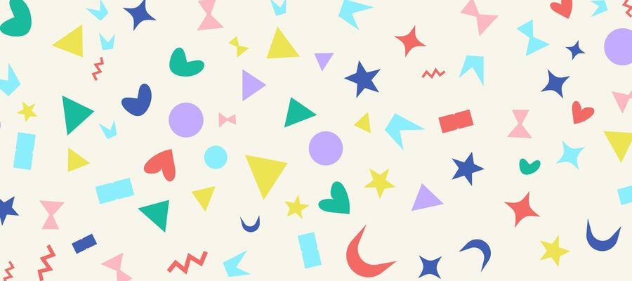Colorful Abstract Geometric Shapes Pattern Background Design
