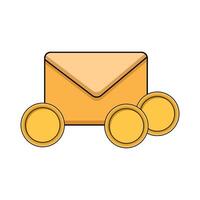 envelope with coin vector