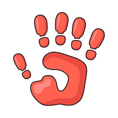 illustration of Baby Handprint