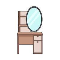illustration of Dressing tables vector