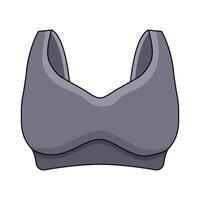 illustration of Grey Bra vector