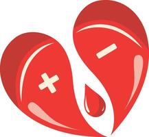 Blood Donor Icon with Simple Design. vector