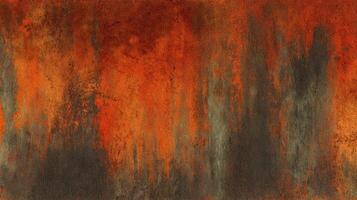 Textured abstract background displaying a blend of rust, orange, and brown hues, creating a sense of aged warmth and organic pattern, artful effect photo