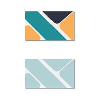 Modern Abstract Background for Business Card Design Minimal and Professional Layout vector
