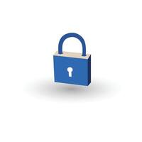 Secure Lock Icon Design for Data Protection and Privacy vector