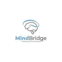 Abstract Brain Symbol for AI and Tech Branding vector