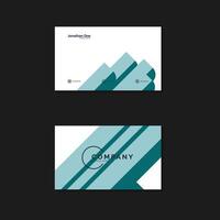 abstract business card design for tech solution business vector