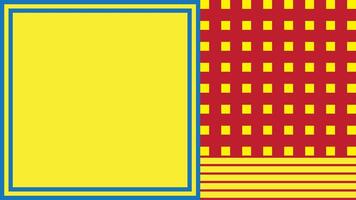 Primary colors background, blue, red, and yellow with rectangle shape, use for frame, template or banner,illus vector