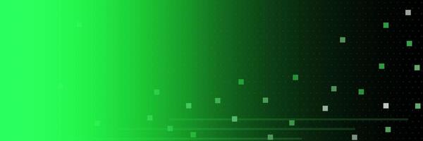 Abstract green and black color background with glowing light and rectangle pattern,illus vector