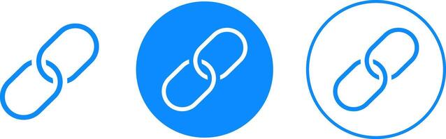 Chain link icon set. hyperlink symbol. strategy planning. Network sharing sign. arrow link connection icon vector