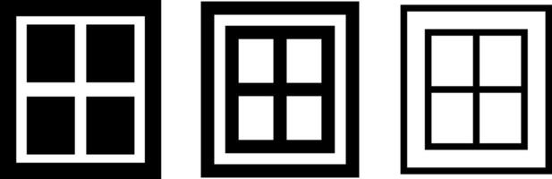 Window icon. architectural symbols. Ideal for home design. building and renovation concepts. arched doors reminiscent. entrance gateways sign vector