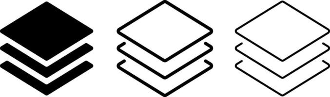 layers symbol. Surface levels technology for business. Presentations sign. Infographics symbol vector