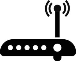 router icon. broadband technology. Wireless broadband modem with antennas. Network switch. modem with wifi network vector