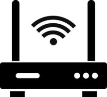 router icons. Internet broadband technology. Wireless broadband modem with antennas. Network switch. modem with wifi network vector