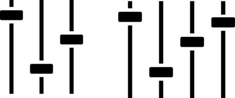 Equalizer icon. Media player with sound waves. Volume level symbols. Music frequency. Abstract digital equalizers for music vector