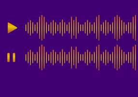 voice message sign. multimedia interface buttons. ideal for media players. streaming frame on internet. voice record display. Podcast playlist vector